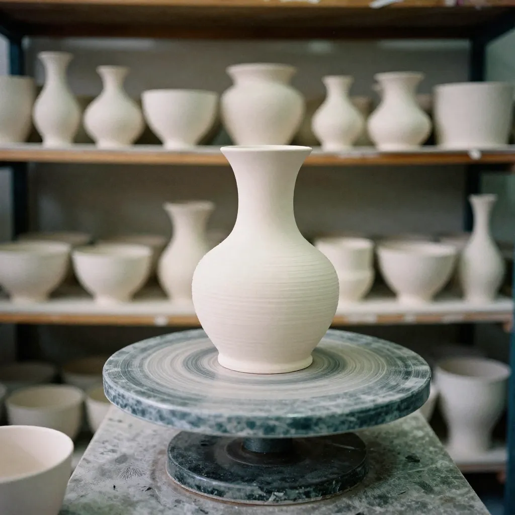 Potter's wheel in actie